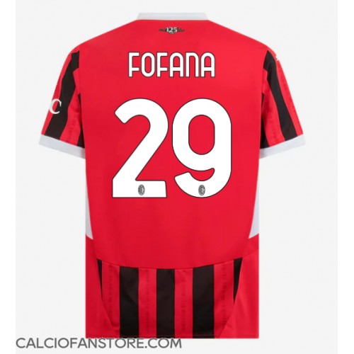 Maglia Calcio AC Milan Youssouf Fofana #29 Prima Divisa 2024-25 Manica Corta